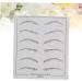  Beatifufu Realistic Eyebrow Training Skin 6 Pieces Double Sided For Microblading Training Artistic Development - Buy Online on GoSupps.com