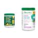 Organika Enhanced Collagen Protein Power Greens - with 16 organic fruits and vegetables & Enhanced Collagen Pure Beauty - Combination of Collagen Hyaluronic Acid Vitamin C Zinc