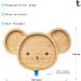 Tiggi Bamboo Baby Suction Plate - Complete Weaning Set | BPA-Free | Eco-Friendly Bamboo | Easy Feeding | Mouse Blue - Buy Online on GoSupps.com