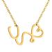 1Pc Punk Pendant Necklace Graduation Necklace Pendant choker m necklace for women necklace Stainless punk choker student gold and silver Charm