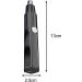 Sleek Electric Nose Hair Trimmer for Gentle Grooming - Black | International Shipping Available - Buy Online on GoSupps.com