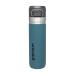 Stanley Quick Flip Drinking bottle stainless steel 0.71l - holds 12+ hours cold - water bottle BPA -free - dishwasher -proof - pressure lock lid - thermos bottle leak -proof - Lagoon 0.71l Lagoon
