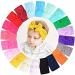 YHXX YLEN Baby Headbands - 20 Pack Girls Knot & Elastic Bows Turban Hairbands | Soft Knit Head Wraps for Infants - Buy Online on GoSupps.com