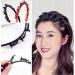 SHUNMEIL 6PCS Double Bangs Hairstyle Hairpin Set - Woven Large Hair Accessories - Headband Hair Bands in Black, Brown, and Pink - Buy Online on GoSupps.com