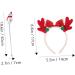 Beaupretty 1 set fabric red plastic Antler Xmas Hairbands Christmas Headbands Xmas Accessories Xmas Antler Headwear - Buy Online on GoSupps.com