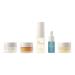 Oak Essentials Mini Routine | Clean Hydrating Travel-Size Set with Cleanser Mask Balm Oil & Toner 5 Count Multicoloured