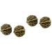 2 pairs of copper walnut acupuncture massage balls manual massage walnut figure massage balls for the feet brass decor artificial nuts in the bowl foot massage device whom wan muscle ball goldenx2st 3.5x3cmx2pcs