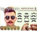 Premium Beard and Moustache Wax Kit - 6x15ml - Strong Hold - Moisture Resistant - All Natural & Organic - 6 Scents - Buy Online on GoSupps.com