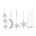 Angoily 1 Set Fringe Bobby Pin Hair Accessory for Women Hair Clips for Women Rhinestone Hair Clip Side Clip Rhinestone Bobby Pins Hair Clips for Girls Alloy Headgear Rhinestones
