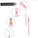 Healeved Nail Art Drawing Pen Nail Art Dotting Tool Para U as Nail Pens for Nail Art Rhinestone Tool Thin Nail Art Brush Liner Nail Gel Brush for Acrylic Nails Fiber Wool Fine Tip Stroke 17.9x1cm Pink 2 - Buy Online on GoSupps.com
