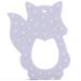 PREMYO Fox Teething Ring for Babies - BPA Free Silicone Cooling Teething Aid - Relieves Teething Pain - Soft Gray - Buy Online on GoSupps.com