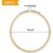Caydo 24 Pieces 4 Inch Embroidery Hoops Bulk Wholesale - for Cross Stitch, Embroidery, Sewing, and Christmas Decor - Buy Online on GoSupps.com