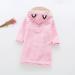 Miyanuby Soft Flannel Animal Hoodie Bathrobe for Kids | Cozy Nightwear for Boys & Girls | Perfect Gift for 4-5 Year Olds - Pink Cat Design - Buy Online on GoSupps.com