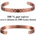 Magnetic Copper Bracelet with Hammered Design - Arthritis & Pain Relief - Energy Therapy Wrist Strap for Women - Buy Online on GoSupps.com