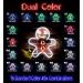 St16s32-fnu0102-wp Gingerbread Man LED Neon Sign - White/Purple Dual Color - Perfect Holiday Decor - Buy Online on GoSupps.com