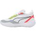 PUMA Unisex Playmaker Pro Basketball Shoe - 46 EU | Puma White Fiery Coral | International Shipping Available - Buy Online on GoSupps.com