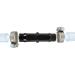 tecuro hose connector on both sides 14 mm with stainless steel hose clamps - nylon black 14 mm (both sides)