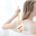 Dry Body Brush with Long Handle - Exfoliating Bath Brush for Shower with Natural Bristles - Remove Dead Skin and Cellulite - Buy Online on GoSupps.com