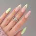 Sethexy Short Almond False Nails - Green French Matte Press-On Acrylic Nails (24 pcs) for Women & Girls - Buy Online on GoSupps.com