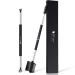 Ducare 2 pieces duo eyebrow brush of professional eyebrow brushes of angled eyebrow brush and spooler brush eyelash brush synthetic bristle brush and comb eyebrows black3