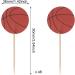 Honbay 48PCS Sports Theme Cupcake Toppers Double Sided Basketball Cupcake Toppers Cake Picks for Birthday Wedding Party Decorations Supplies - Buy Online on GoSupps.com