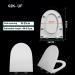 Toilet Seat Soft Close White D Shape Soft Close Toilet Seat - Top Fixing Quick Realease Toilet Seat for Easy Cleaning Sturdy UF Materials 02K Little Surprise - Buy Online on GoSupps.com
