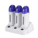 Nynel Triple Wax Warmer Roll On Epilator Professional Roll On Device Three Wax Cartridges Hair Removal Triple