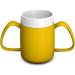 Ornamin Two Handled Mug 140ml Yellow with Drinking Lid - Model 815 + 814 - Buy Online on GoSupps.com