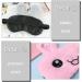 2 Pcs Cartoon Rabbit Sleep Eye Masks - Plush Blackout Sleeping Masks for Travel & Relaxation - Buy Online on GoSupps.com