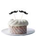 Luzhengyang 20pcs Mustache Stick Cupcake Birthday Wedding Cake Topper - Buy Online on GoSupps.com