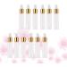 Healifty 50pcs Glass Bottles with Glass Eye Dropper Dispenser for Essential Oils Perfumes Lab Chemicals Cosmetics Bottles Golden 5ml - Buy Online on GoSupps.com