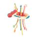 Bloook sensory tensile cord development pedagogical 2-in-1 soft rubber teething non-toxic food-safe BPA-free gift for babies