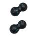 Homsfou 2st massage ball Mini-compass and pipe yoga ball deep fabric roller neck massage device muscle roll back roll Balance scroll wheel foam roll Massage ball fitness tool 16.5x8.5x2cpcs bluex2stk