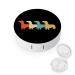 Vintage Dachshund Contact Lens Case with Mirror Portable Cute Eye Contact Lens Box Travel Kit