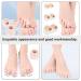 Gatuida Silicone Toe Separator + Bunion Corrector 2 Pairs - Thumb Splint Included | Overlapping Toe Relief | 3.6x3.5cm - Buy Online on GoSupps.com