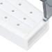 Dental Bur Box Holder - 18 Hole Organizer for Dental Disinfection & Cleaning | White Case for Dental Laboratories - Buy Online on GoSupps.com