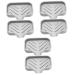 Ciieeo 6 Pcs Silicone Soap Dish Silicone Travel Soap Draining Holder Soap Dish with Drain Soap Container Soap Holder for Shower Wall Silicone Container Bathroom Silica Gel Jewelry Tray