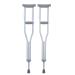 LINYUES Aluminum Height Adjustable Spring Crutches Adult Underarm Crutches Medical Disabilities Elderly Walking Crutches Suitable for Rehabilitation Training (Size : L(1 Pair)) Double The Comfort