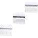 WOONEKY 72 Pcs Eyeliner Pencil Gel Highlighters Eye Line Drawing Pencils Makeup Tools White Wooden Pole