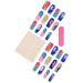 24Pcs Press on Nails Medium Fake Nails Acrylic Square False Nails Summer Reusable Colorful Blooming Artificial Nails for Women Girls - Buy Online on GoSupps.com