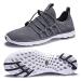 DLGJPA Men's Lightweight Quick Drying Aqua Water Shoes Athletic Sport Walking Shoes 9.5 19009darkgray
