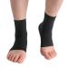 Ankle Brace Compression Sleeve for Women Sports Bandage Sock Ankle Brace for Sprained Ankle Heel Protectors Sleeve 1 Pair Black (Large)