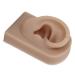 Human Ear Model Right Ear Comfortable Easy to Use Reusable Flexible Fake Ear Model for Earrings Display for Acupuncture Practical Training(Brown)