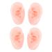 Healeved 2 Pairs Artificial Ear Mold Piercing Earrings 3D Silicone Mold Body Piercing Jewelry Silicone Right Ear Model Simulation Human Ear Model Maniquin Silicone Body Parts Human Body