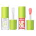 Beauty Glazed Big Brush Head Lip Oil  Ultra-Hydrating & Nourishing  Smooth Glossy Finish Lip Glow Oil  Shiny and Vegan Tinted Lip Gloss  Non-Sticky Formula (101 MEET & 102 KISS  2) 101 MEET & 102 KISS 2