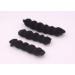 Set of 3 Magic Hair Styling Tools - Hot Donut Bun Ring & Curler Accessories (Black) - Perfect for Effortless Updos - Buy Online on GoSupps.com