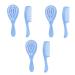 Healvian 3 Sets Baby Shampoo Comb Kids Hair Brush Baby Bath Brush Kids Suit Baby Brush Comb Set Brush Comb Kit Head Massage Brush Washing Head Brush Baby Comb Kit Massage Cleaning Brush Pp