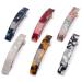 6 Pcs Tortoise Shell Hair Barrettes, Acetate Hair Barrettes Acrylic Hair Barrettes French Design Hair Clips Automatic Hair Clip for Women Ladies (1)