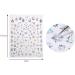 Silver Snowflake Christmas Nail Art Stickers Transfer Decals Self Adhesive Manicure Decor(189) Style189 - Buy Online on GoSupps.com