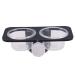 ULTECHNOVO Magnetic Animals Reptile Water Bowl Double Grid Gecko Feeder Food Dish Detachable Reptile Feeding Dish with Suction Cup for Turtle Gecko Lizard Iguana Small Pets (Suction Cup Type) Reptiles